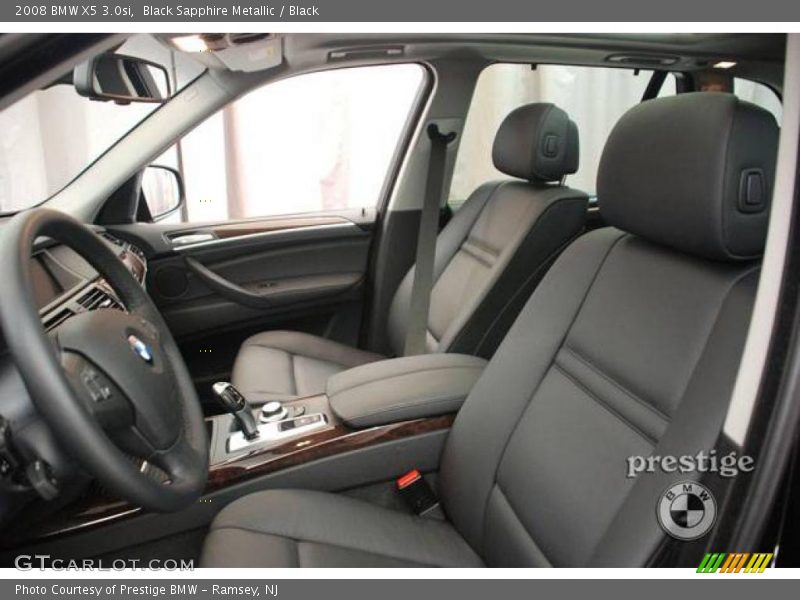 Black Sapphire Metallic / Black 2008 BMW X5 3.0si