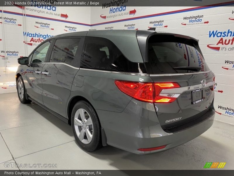 Forest Mist Metallic / Beige 2020 Honda Odyssey EX-L