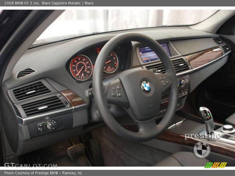 Black Sapphire Metallic / Black 2008 BMW X5 3.0si