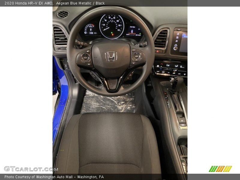 Aegean Blue Metallic / Black 2020 Honda HR-V EX AWD