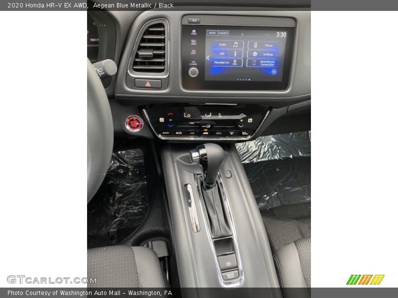 Aegean Blue Metallic / Black 2020 Honda HR-V EX AWD