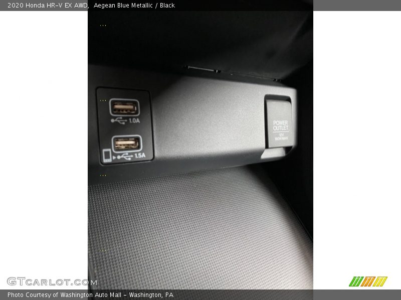 Aegean Blue Metallic / Black 2020 Honda HR-V EX AWD