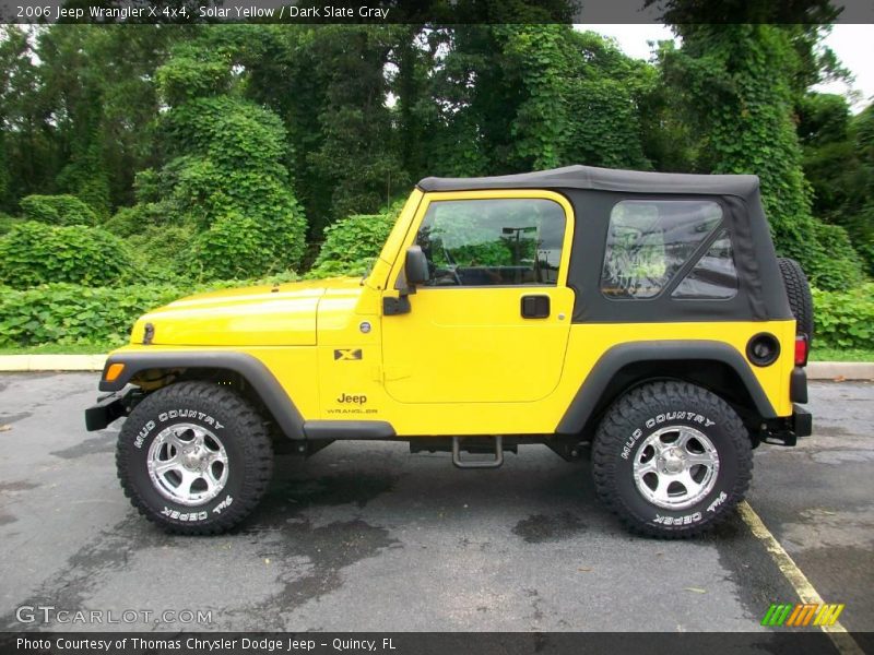 Solar Yellow / Dark Slate Gray 2006 Jeep Wrangler X 4x4