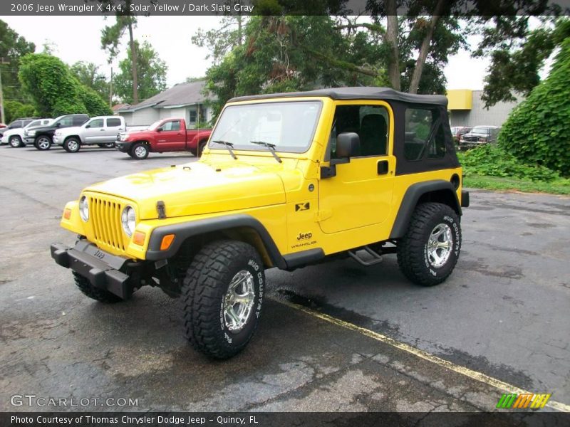 Solar Yellow / Dark Slate Gray 2006 Jeep Wrangler X 4x4