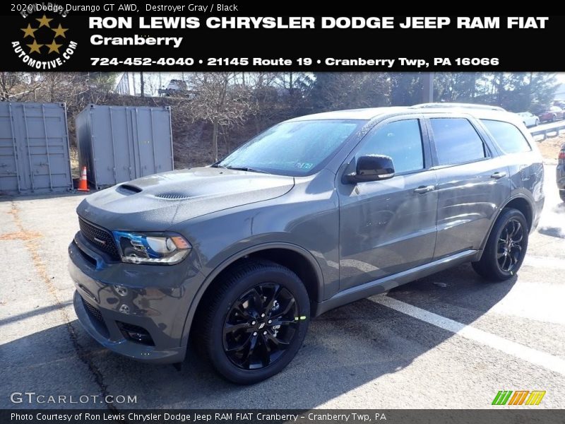 Destroyer Gray / Black 2020 Dodge Durango GT AWD
