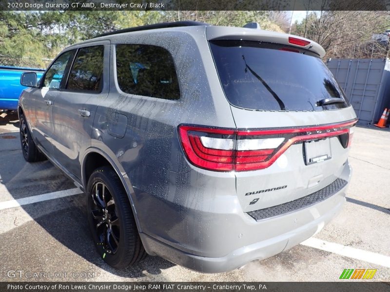 Destroyer Gray / Black 2020 Dodge Durango GT AWD