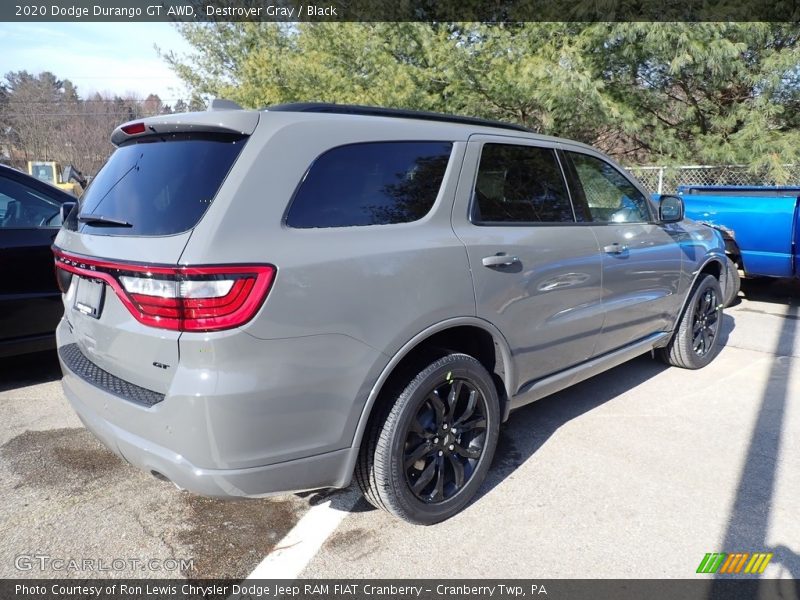 Destroyer Gray / Black 2020 Dodge Durango GT AWD