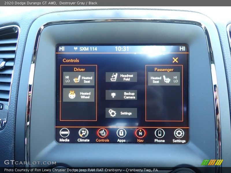 Destroyer Gray / Black 2020 Dodge Durango GT AWD