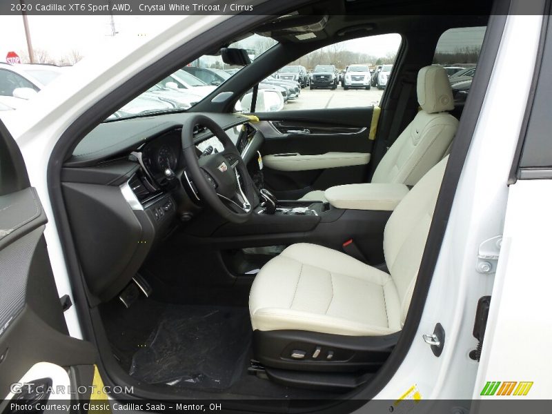 Crystal White Tricoat / Cirrus 2020 Cadillac XT6 Sport AWD