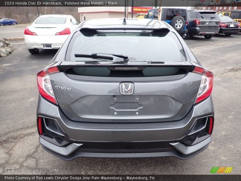 Polished Metal Metallic / Black 2020 Honda Civic EX Hatchback
