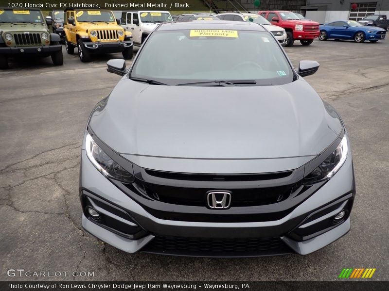 Polished Metal Metallic / Black 2020 Honda Civic EX Hatchback