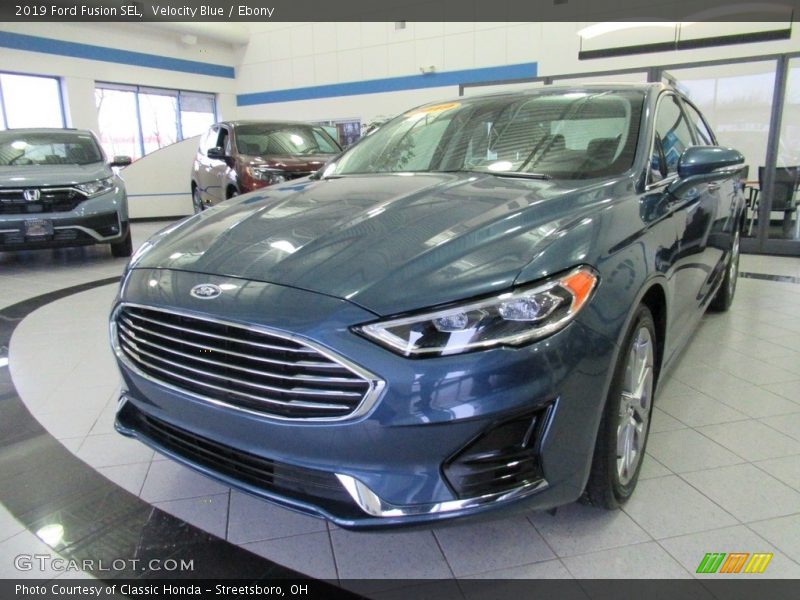 Velocity Blue / Ebony 2019 Ford Fusion SEL