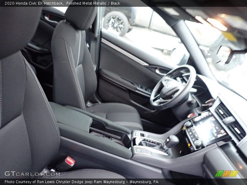 Polished Metal Metallic / Black 2020 Honda Civic EX Hatchback