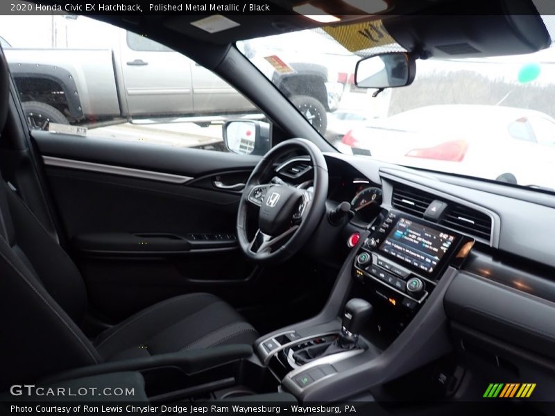 Polished Metal Metallic / Black 2020 Honda Civic EX Hatchback