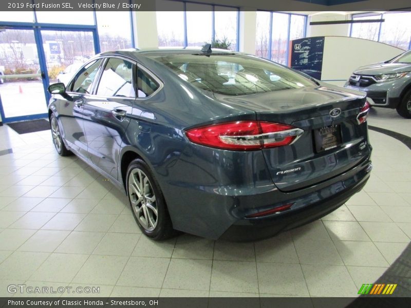 Velocity Blue / Ebony 2019 Ford Fusion SEL