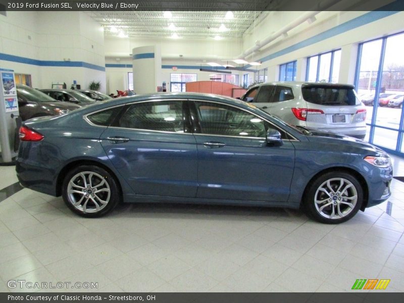 Velocity Blue / Ebony 2019 Ford Fusion SEL