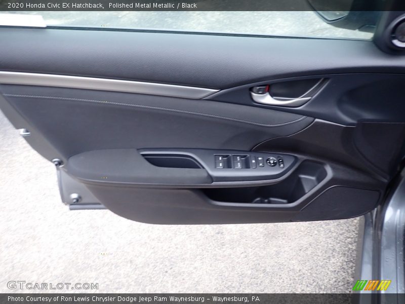 Polished Metal Metallic / Black 2020 Honda Civic EX Hatchback
