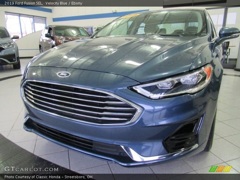 Velocity Blue / Ebony 2019 Ford Fusion SEL