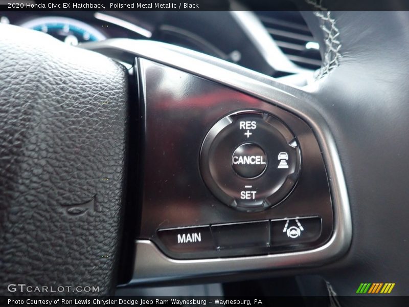 Polished Metal Metallic / Black 2020 Honda Civic EX Hatchback