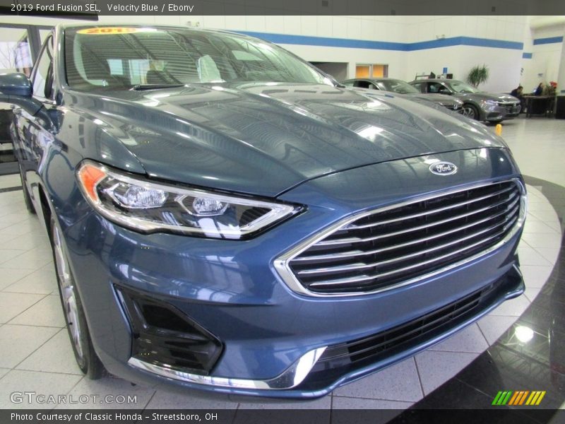 Velocity Blue / Ebony 2019 Ford Fusion SEL