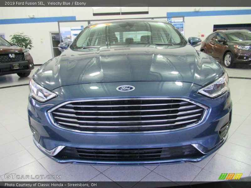 Velocity Blue / Ebony 2019 Ford Fusion SEL