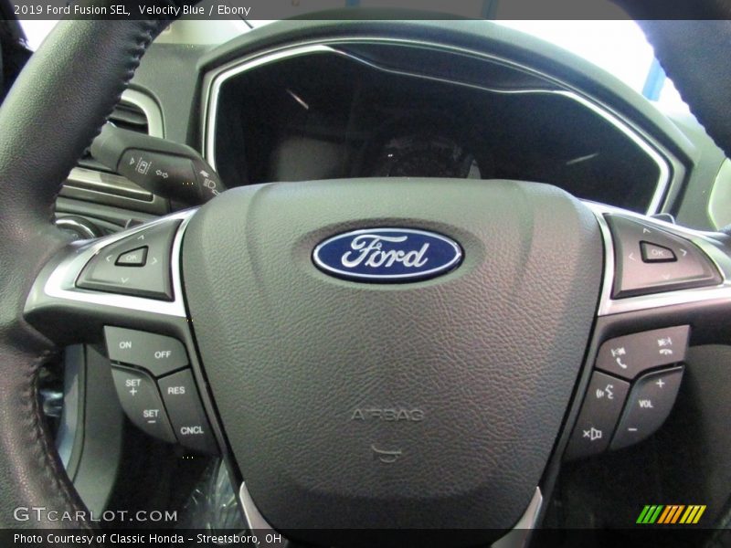 Velocity Blue / Ebony 2019 Ford Fusion SEL