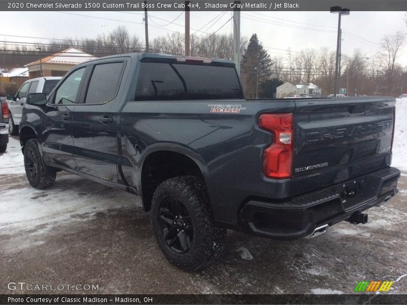 Shadow Gray Metallic / Jet Black 2020 Chevrolet Silverado 1500 Custom Trail Boss Crew Cab 4x4