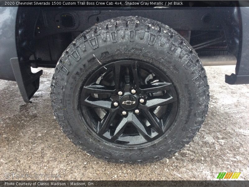 Shadow Gray Metallic / Jet Black 2020 Chevrolet Silverado 1500 Custom Trail Boss Crew Cab 4x4