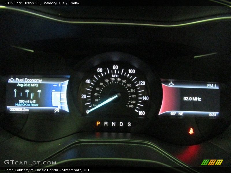 Velocity Blue / Ebony 2019 Ford Fusion SEL