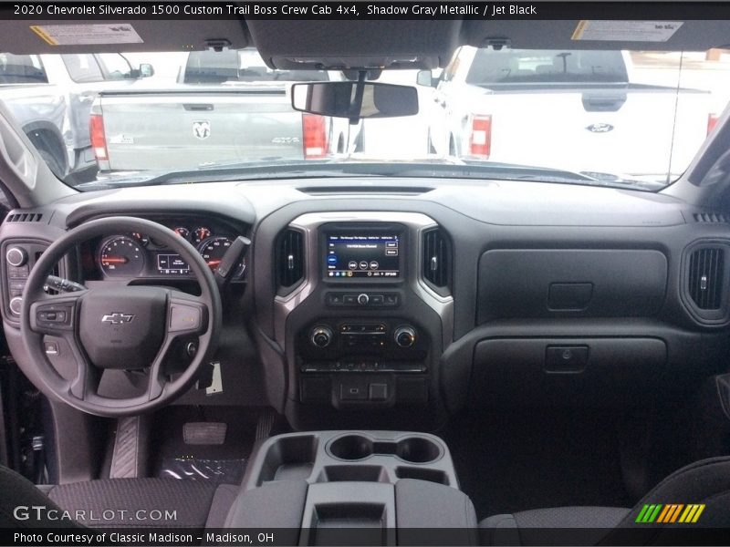 Shadow Gray Metallic / Jet Black 2020 Chevrolet Silverado 1500 Custom Trail Boss Crew Cab 4x4