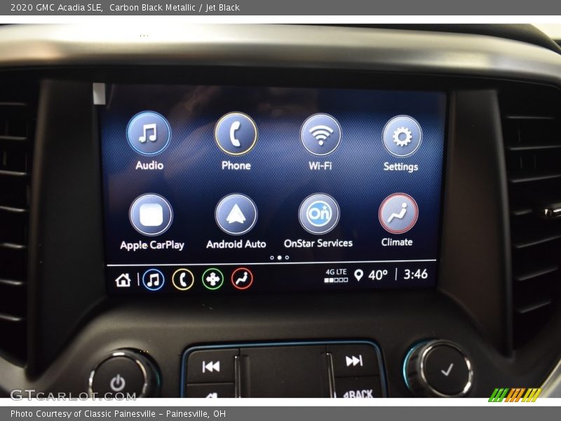 Carbon Black Metallic / Jet Black 2020 GMC Acadia SLE