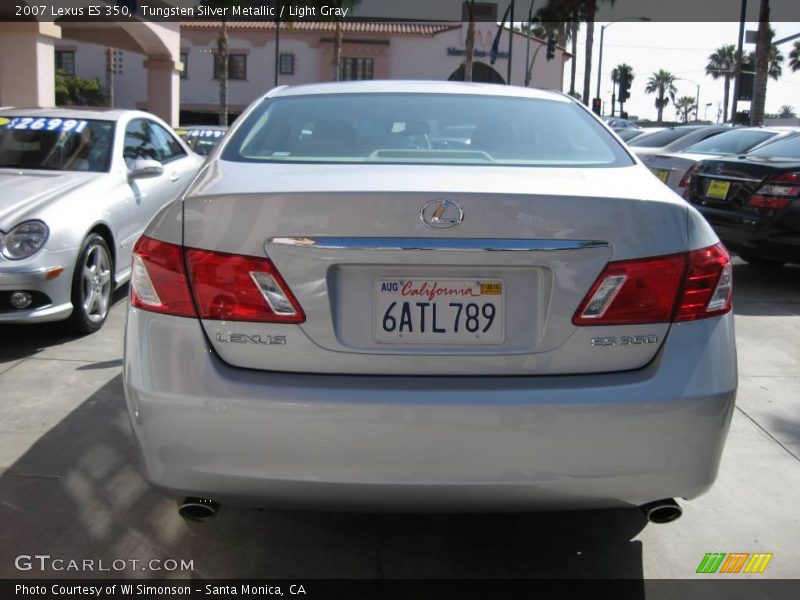 Tungsten Silver Metallic / Light Gray 2007 Lexus ES 350