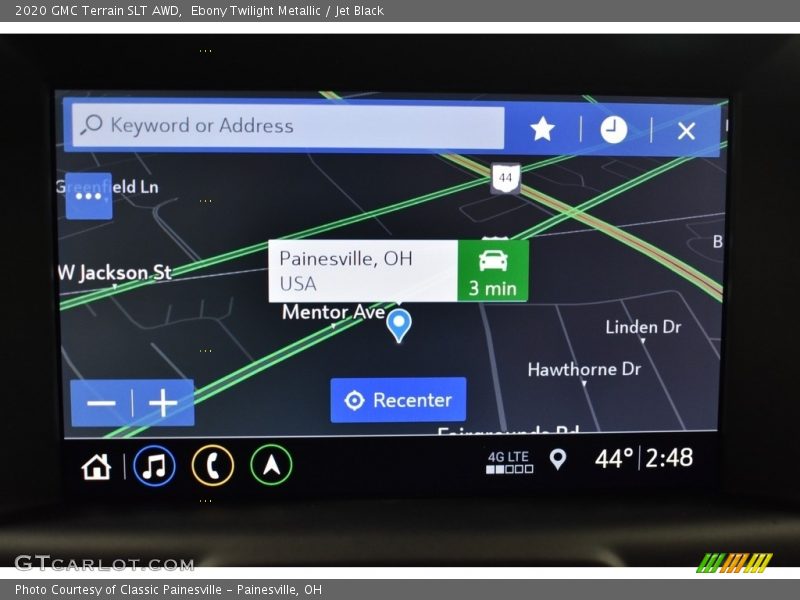 Ebony Twilight Metallic / Jet Black 2020 GMC Terrain SLT AWD