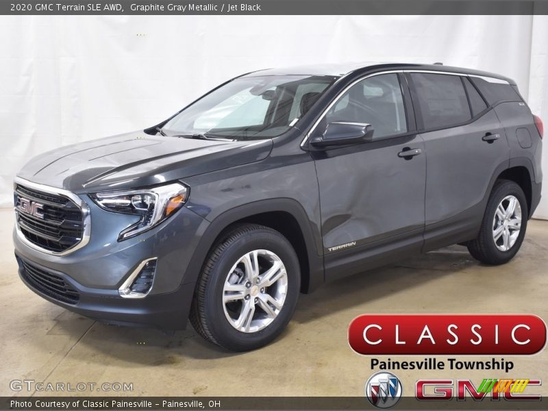 Graphite Gray Metallic / Jet Black 2020 GMC Terrain SLE AWD