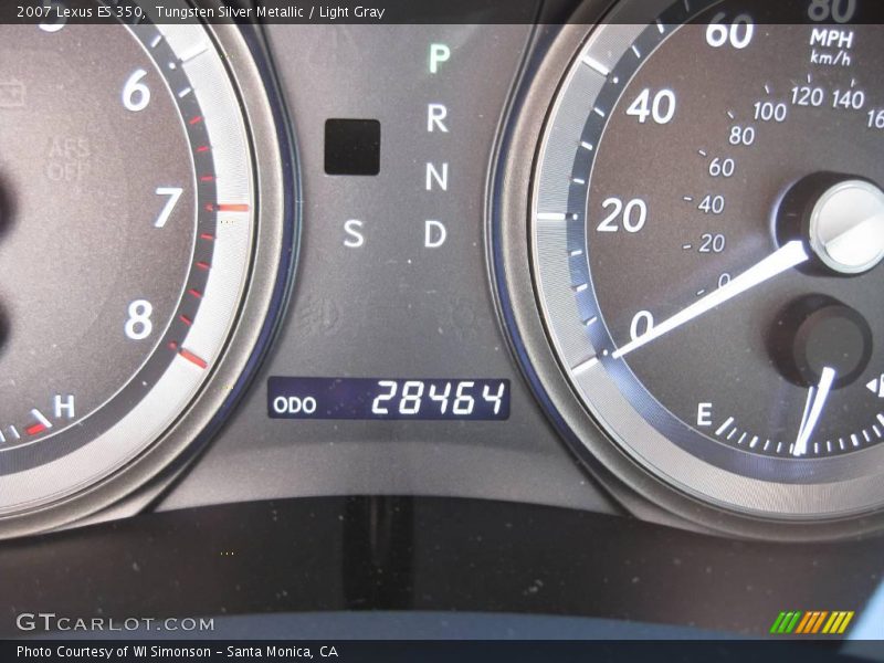 Tungsten Silver Metallic / Light Gray 2007 Lexus ES 350