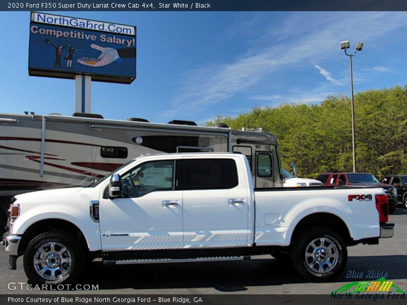 Star White / Black 2020 Ford F350 Super Duty Lariat Crew Cab 4x4