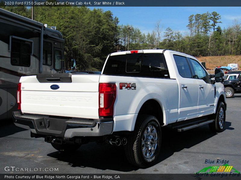 Star White / Black 2020 Ford F350 Super Duty Lariat Crew Cab 4x4