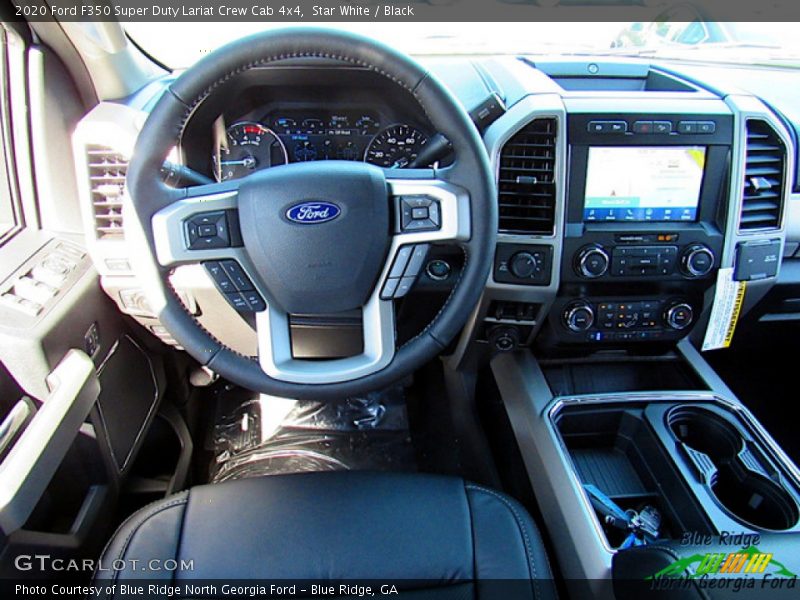 Star White / Black 2020 Ford F350 Super Duty Lariat Crew Cab 4x4