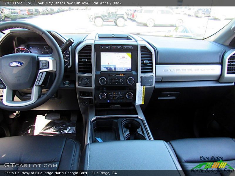Star White / Black 2020 Ford F350 Super Duty Lariat Crew Cab 4x4