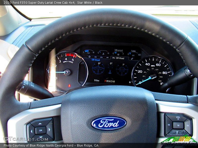 Star White / Black 2020 Ford F350 Super Duty Lariat Crew Cab 4x4