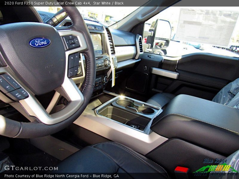 Star White / Black 2020 Ford F350 Super Duty Lariat Crew Cab 4x4