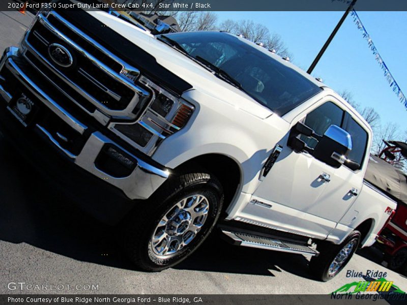 Star White / Black 2020 Ford F350 Super Duty Lariat Crew Cab 4x4