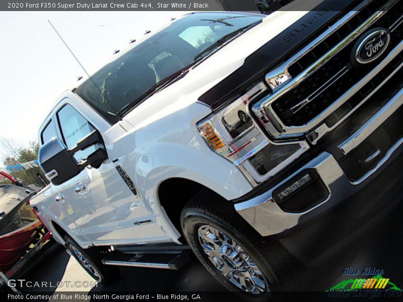 Star White / Black 2020 Ford F350 Super Duty Lariat Crew Cab 4x4