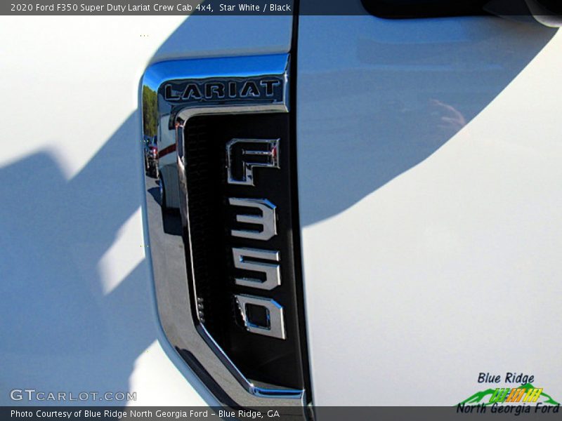 Star White / Black 2020 Ford F350 Super Duty Lariat Crew Cab 4x4