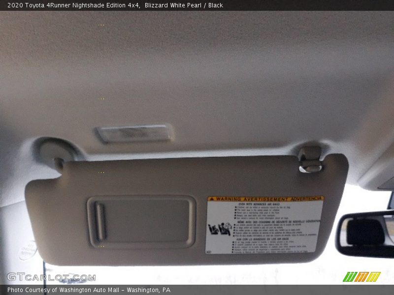 Blizzard White Pearl / Black 2020 Toyota 4Runner Nightshade Edition 4x4