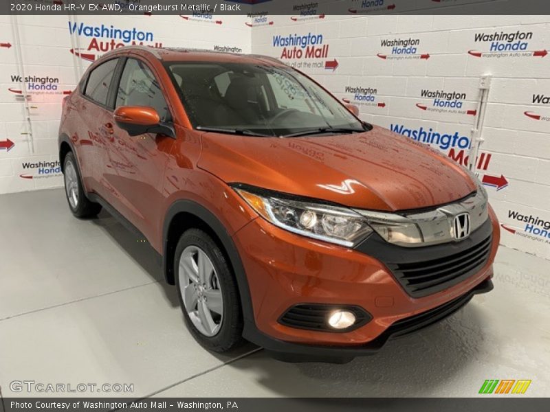 Orangeburst Metallic / Black 2020 Honda HR-V EX AWD