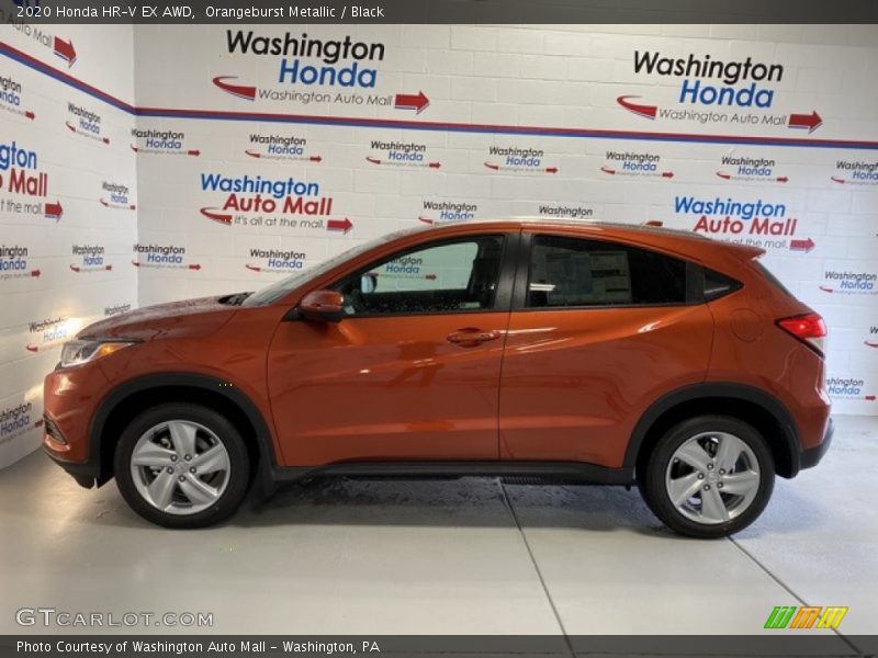 Orangeburst Metallic / Black 2020 Honda HR-V EX AWD