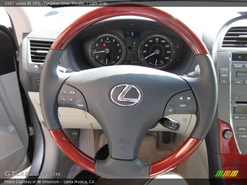 Tungsten Silver Metallic / Light Gray 2007 Lexus ES 350