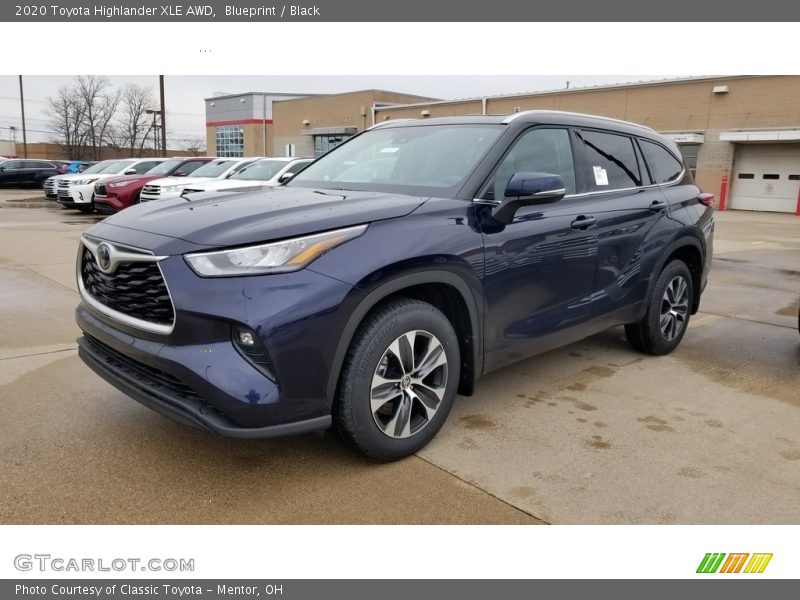 Blueprint / Black 2020 Toyota Highlander XLE AWD