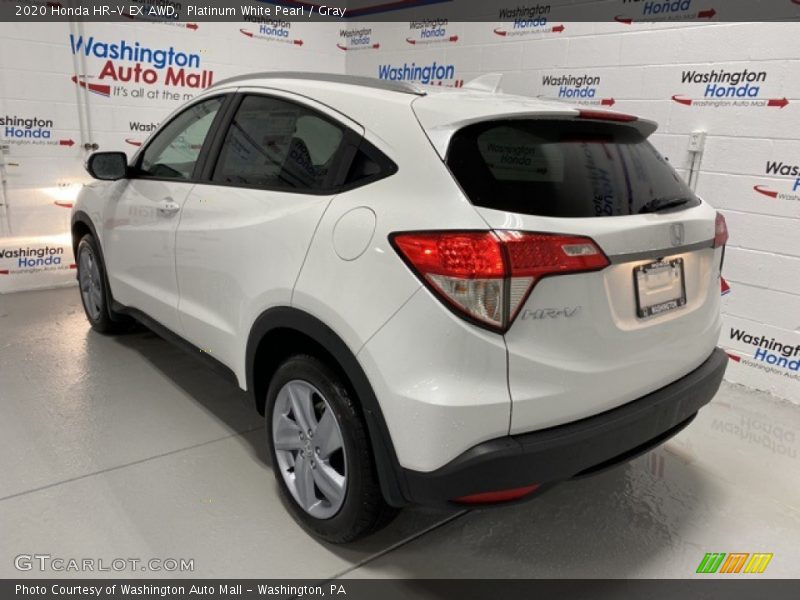 Platinum White Pearl / Gray 2020 Honda HR-V EX AWD